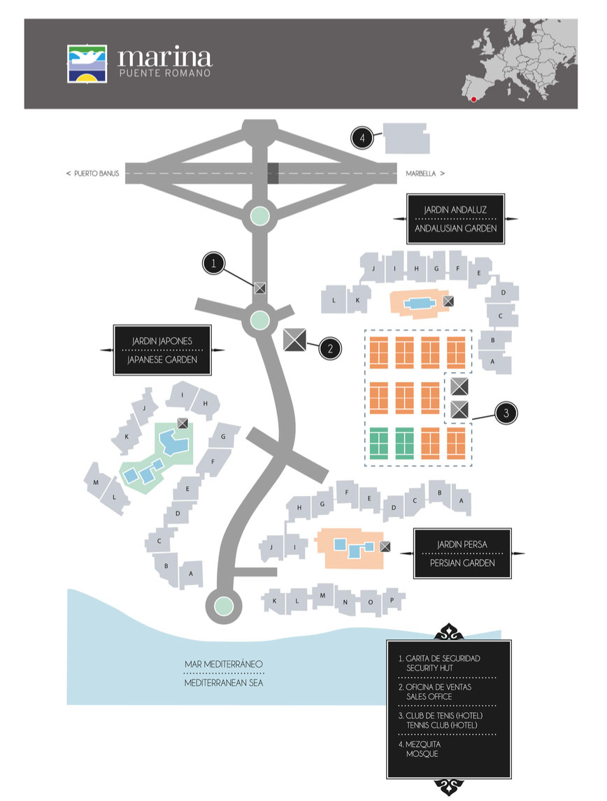 Map Marina Puente Romano